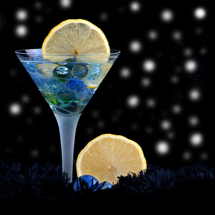 Creative - Moonlight dark star cocktail lemon flavoured 1 Photograph by Pedro Cardona Llambias