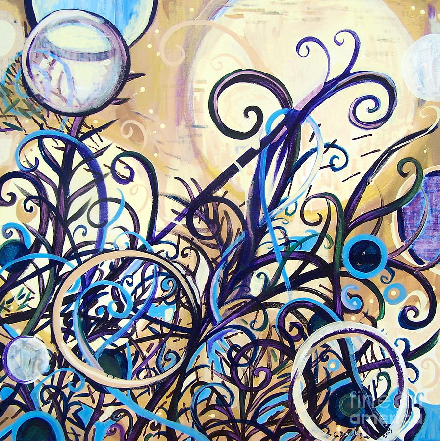 Moonlight Echoes Painting by Catherine Gruetzke-Blais