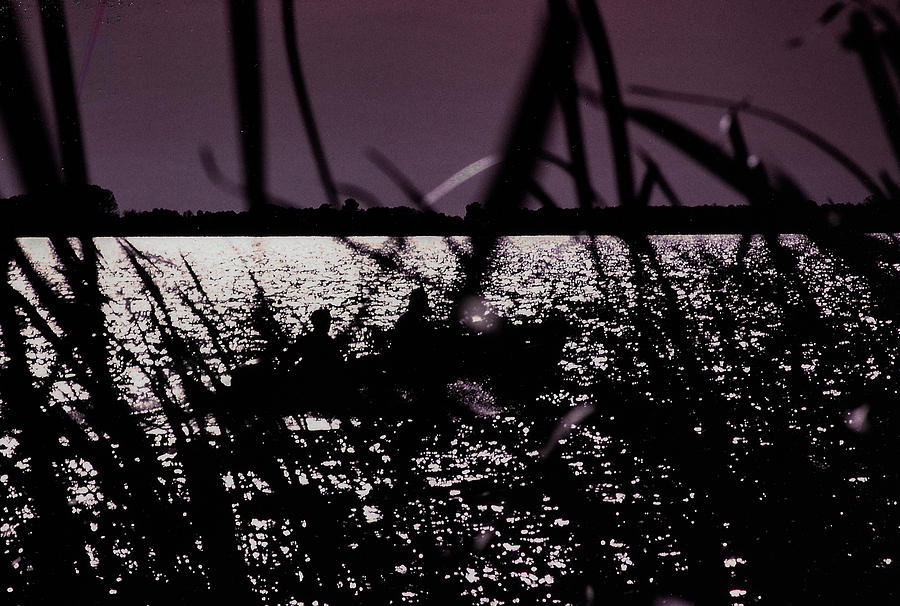 Boat Photograph - Moonlight Fisherman by Christy Usilton