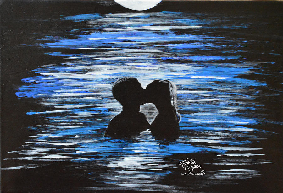 Moonlight Kiss Painting by Kathie Farrell - Fine Art America