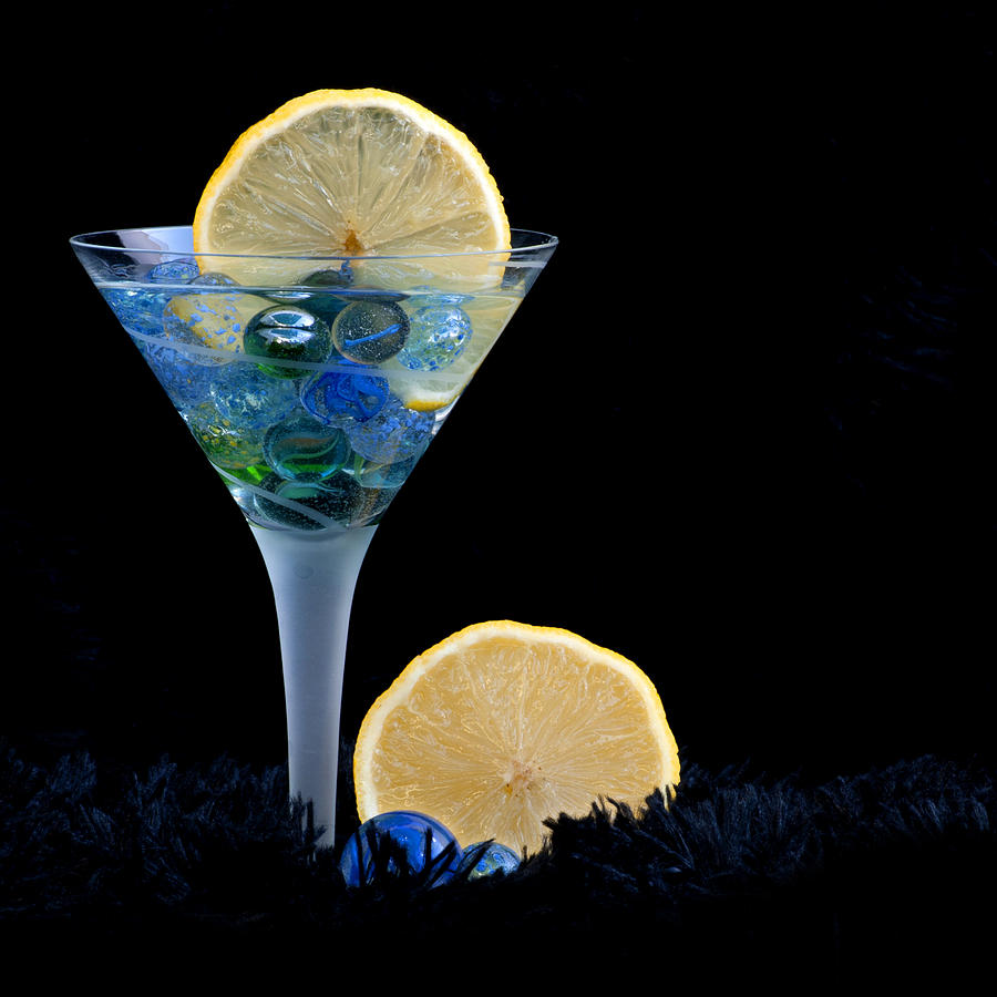 Creative cocktail - Moonlight lemon sunset style Photograph by Pedro Cardona Llambias