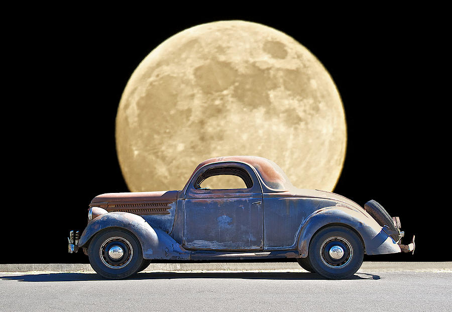 Transportation Photograph - Moonlight Memories by Dave Koontz