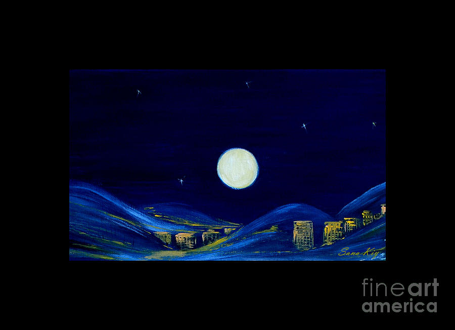 Moonlight. Winter Collection Painting by Oksana Semenchenko