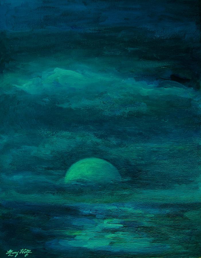 Moonlight on the Water Painting by Mary Wolf