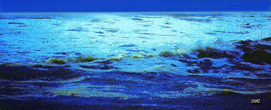 Moonlight on the waves Painting by CHAZ Daugherty