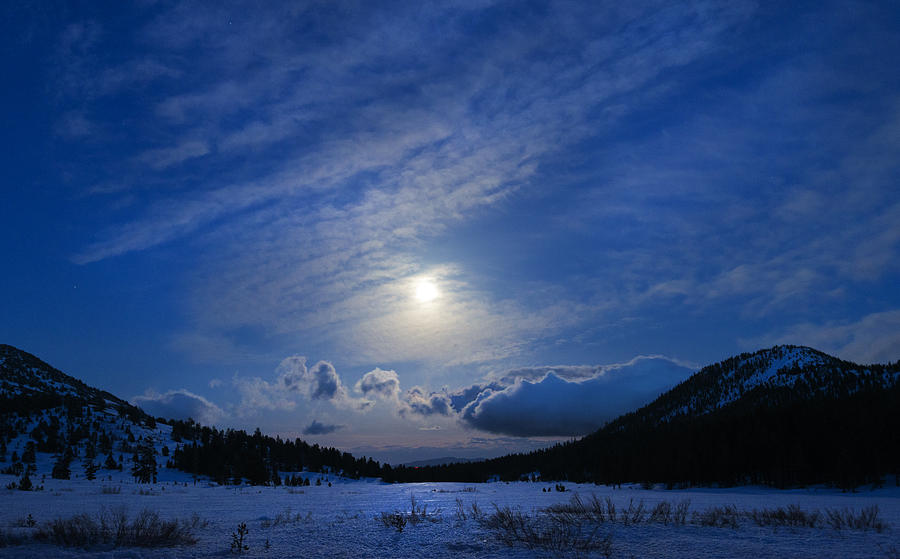 Moonlight over Tahoe Meadows Photograph by Dianne Phelps