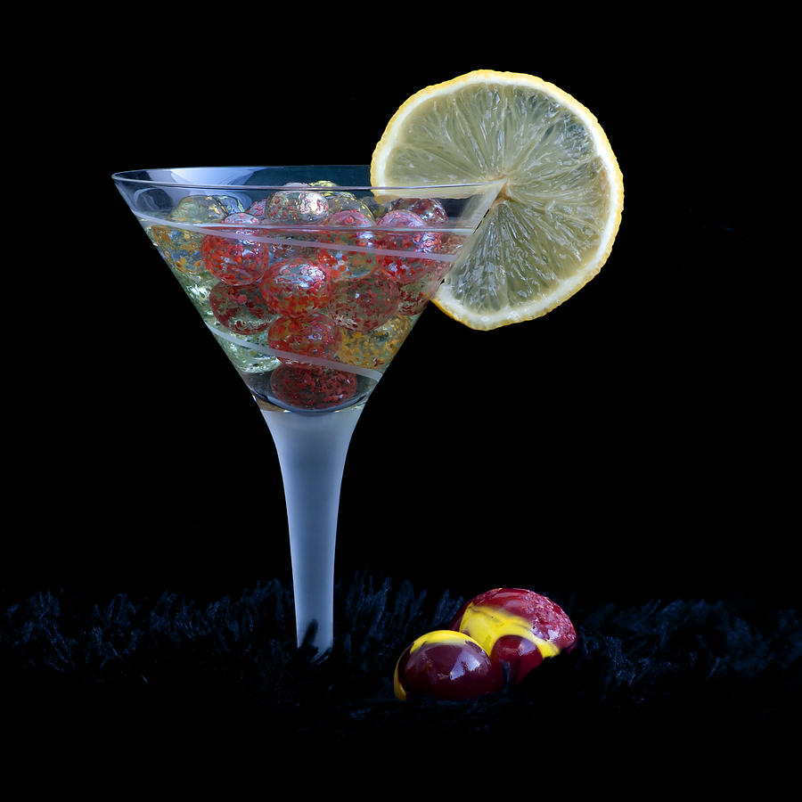 Creative cocktail - Moonlight red lemon flavoured cocktail Photograph by Pedro Cardona Llambias
