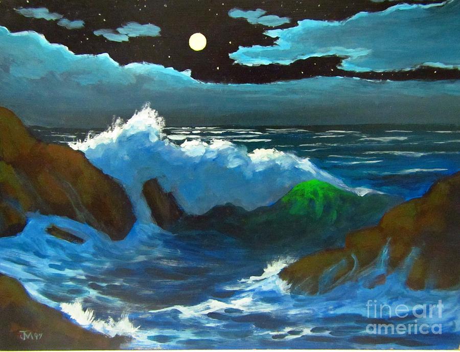 Impressionism Painting - Moonlight Serenade by John Malone