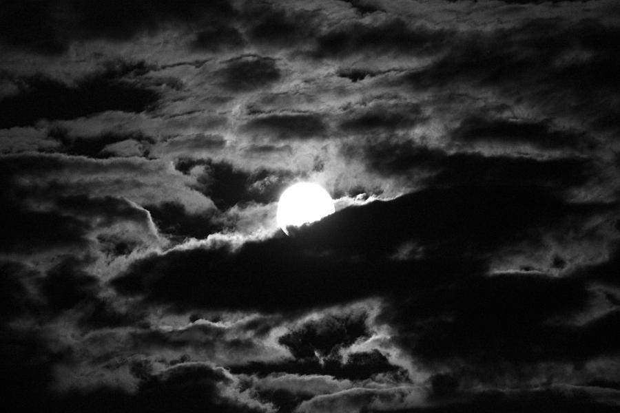 Moonlit Clouds Photograph by David Pickett