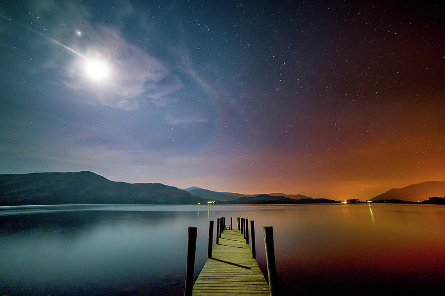 Moonlit Jetty Photograph by Richard Berry Photography