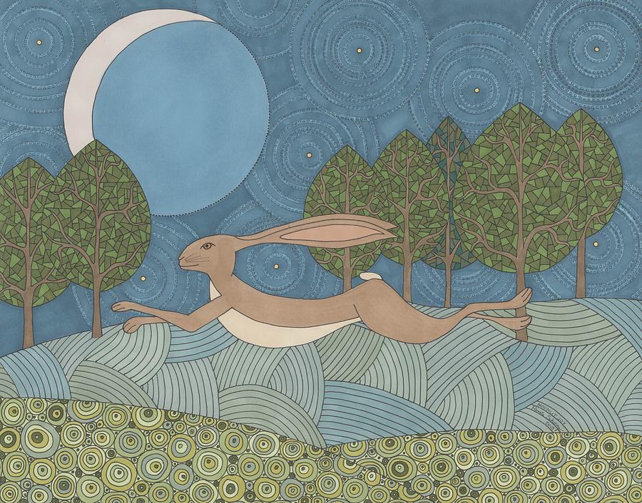 Moonlit Joy Drawing by Pamela Schiermeyer