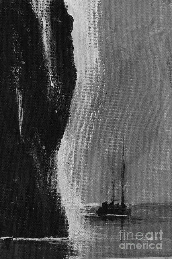Moonlit Sail Painting by Trilby Cole