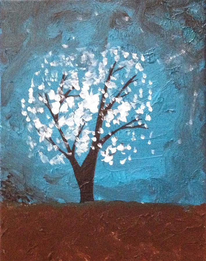 Moonlit Tree Painting By Sarah Brenner - Fine Art America