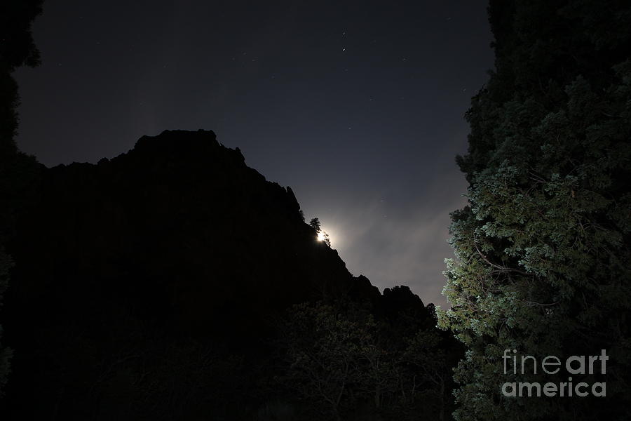 Moonrise at Garden of the Gods Photograph by JD Smith