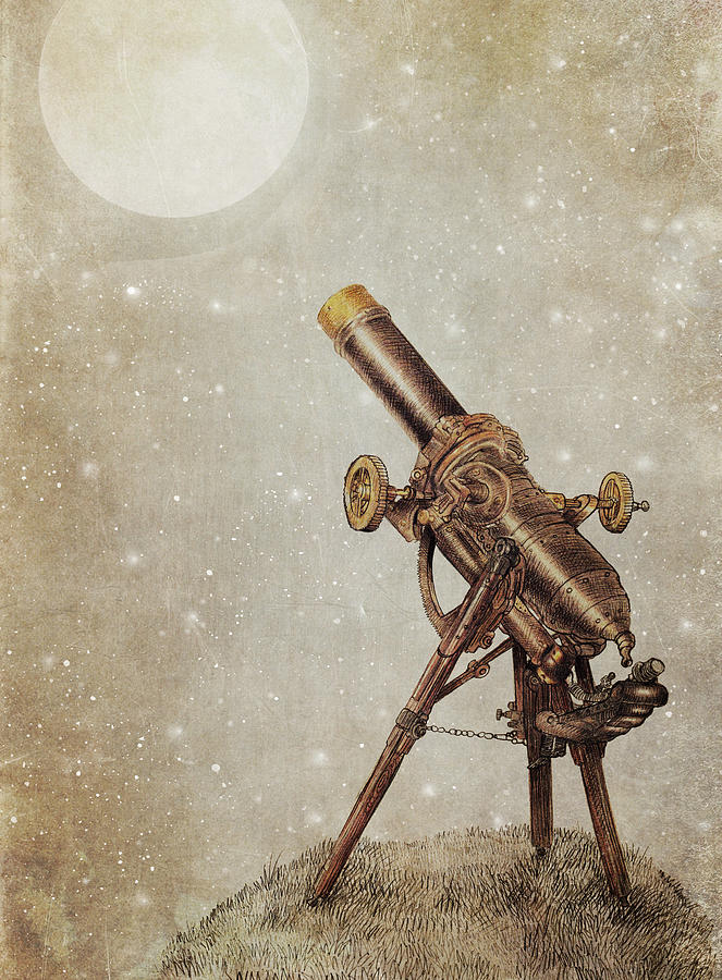 Moon Drawing - Moonrise by Eric Fan Moon Drawing - Moonrise by Eric Fan
