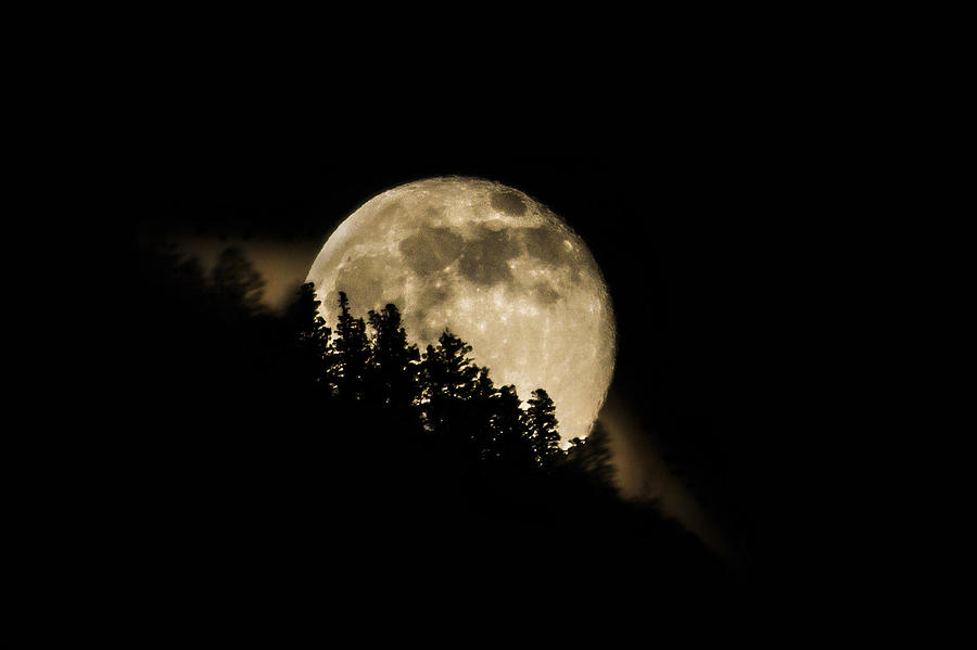Moonrise Over Ouray Photograph by Mike Neal