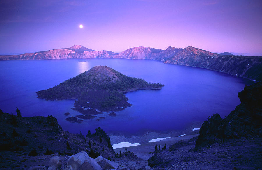 Moonrise Over The Watchman And Wizard Photograph by John Elk