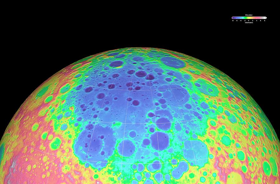 Moons South Pole-aitken Basin Photograph by Nasa/gsfc-svs/science Photo Library