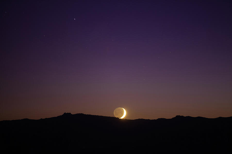Moonset At Lake Tahoe Photograph by Halbergman