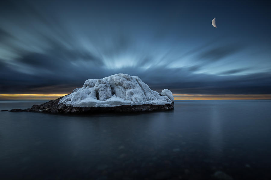 Moonset before Sunrise the Lutsen Rock Photograph by Jakub Sisak Moonset before Sunrise the Lutsen Rock Photograph by Jakub Sisak
