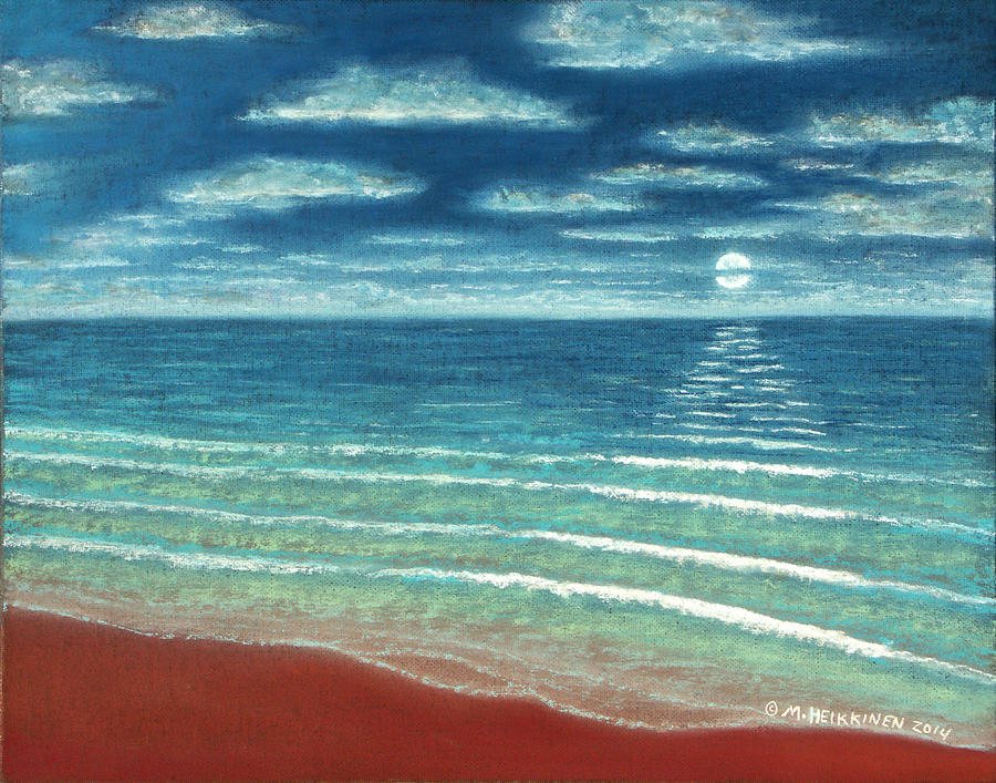 Moonset C Pastel by Michael Heikkinen