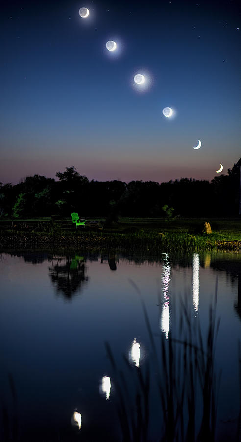 Moonset Photograph by John Crothers