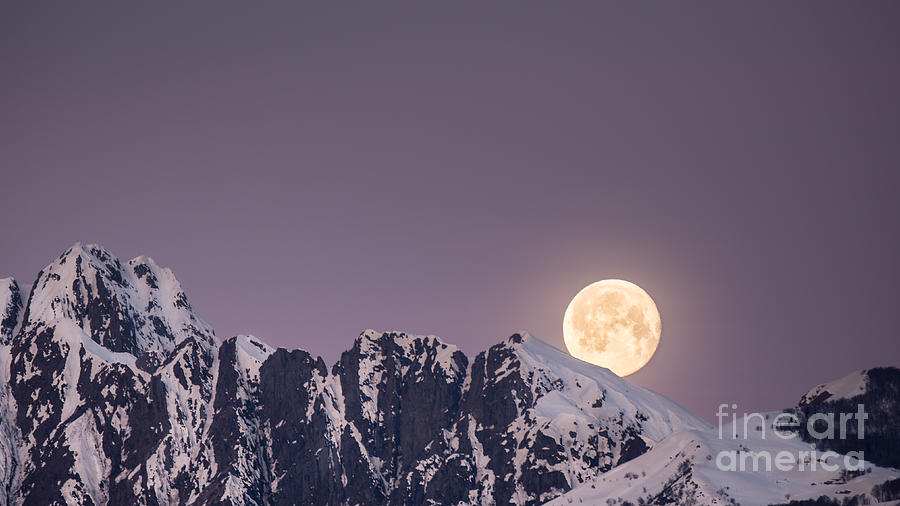 Landscape Photograph - Moonset by Maurizio Bacciarini