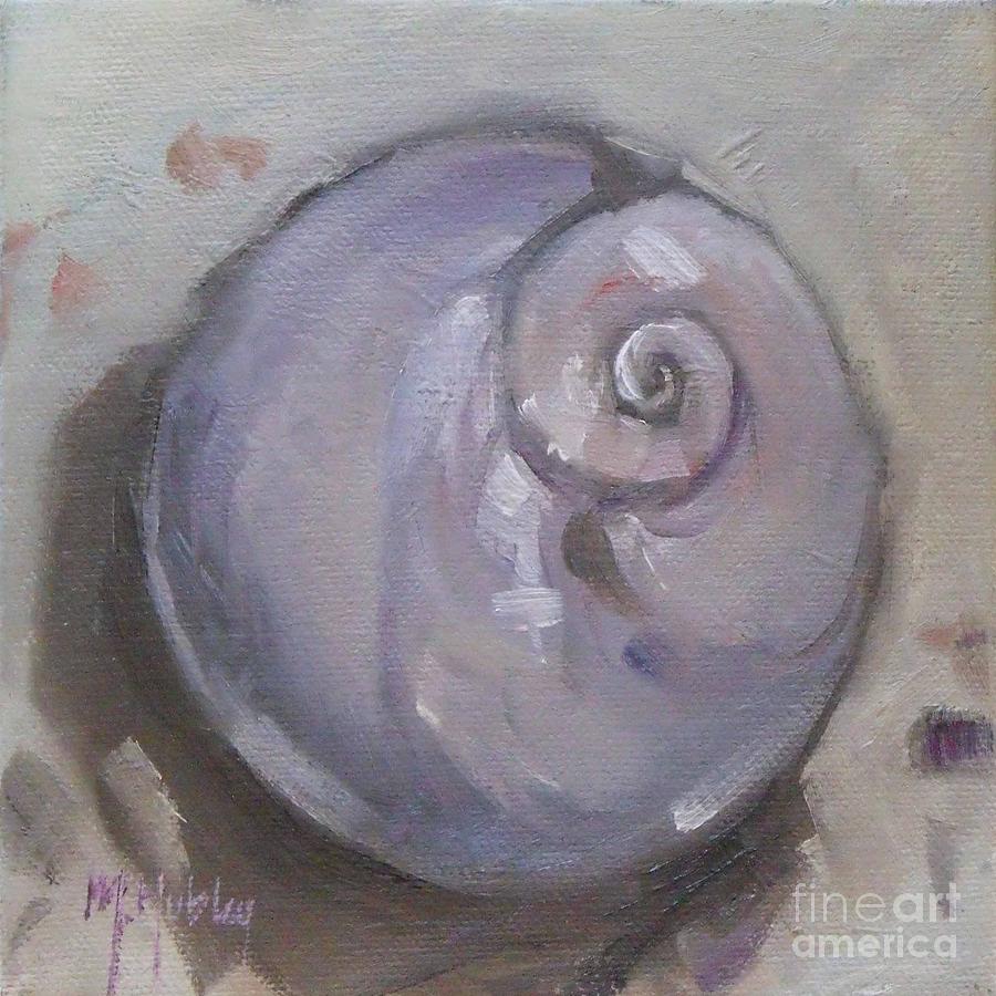 Shell Painting - Moonshell by Mary Hubley