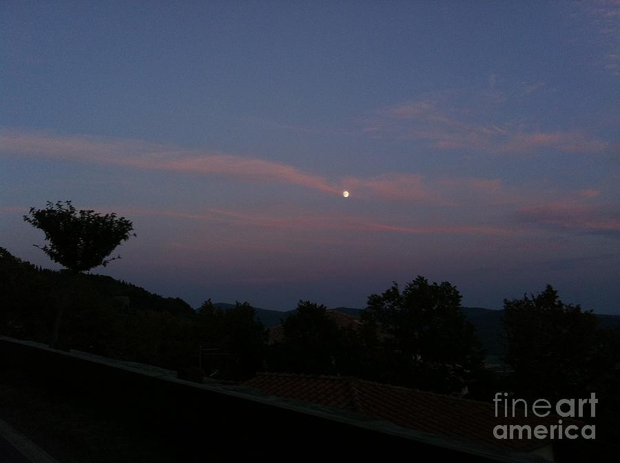 Moon Photograph - Moonshine In Cortona by Alessandra Di Noto Moon Photograph - Moonshine In Cortona by Alessandra Di Noto