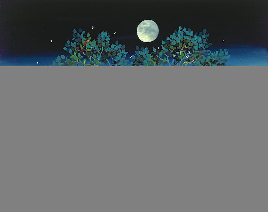 Animal Photograph - Moonshine Sonata, 2006 Oil On Canvas by Magdolna Ban