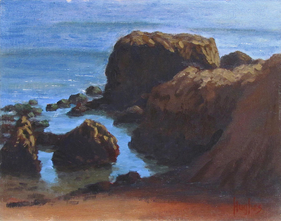 Moonstone Beach Painting by Kevin Hughes