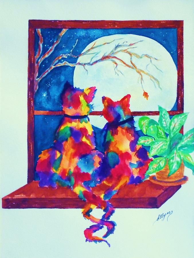 Moonstruck ll Painting by Ellen Levinson
