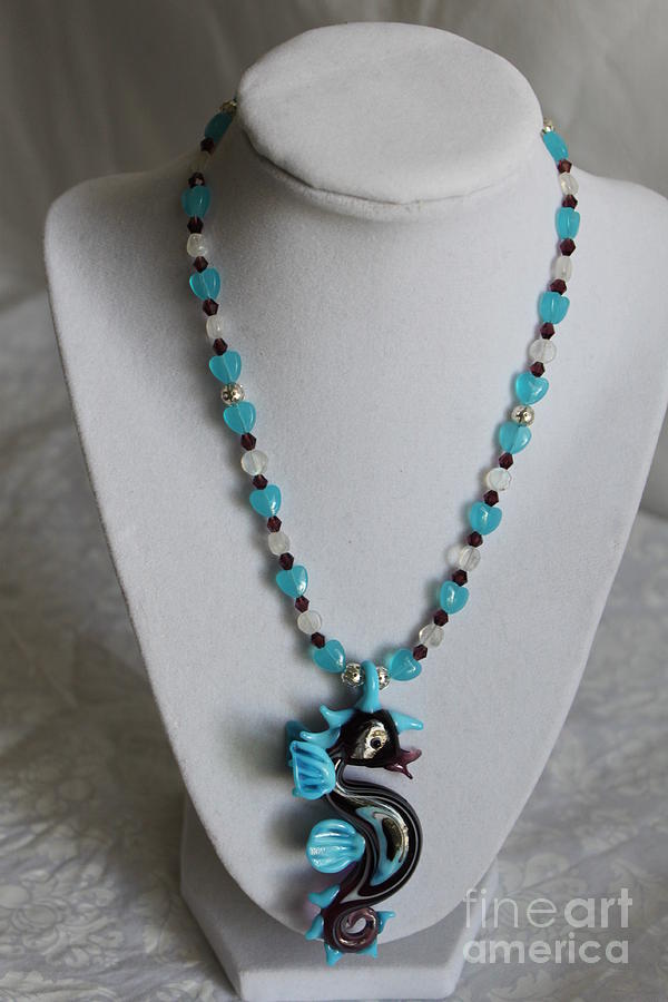 MoonStruck Sea Horse Necklace Jewelry by Amy Gallagher