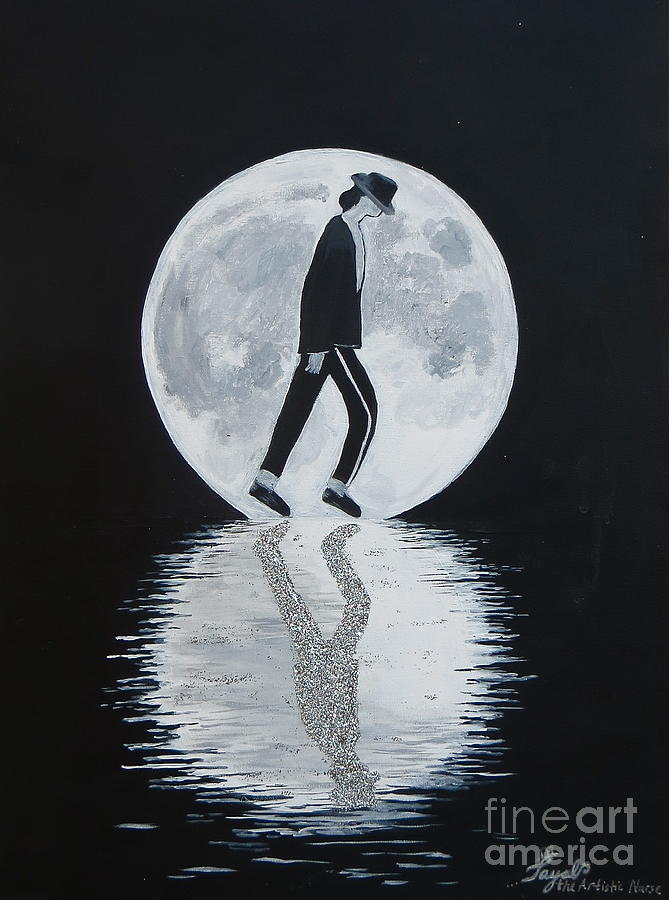 Michael Jackson Painting - Moonwalker by Artistic Nurse