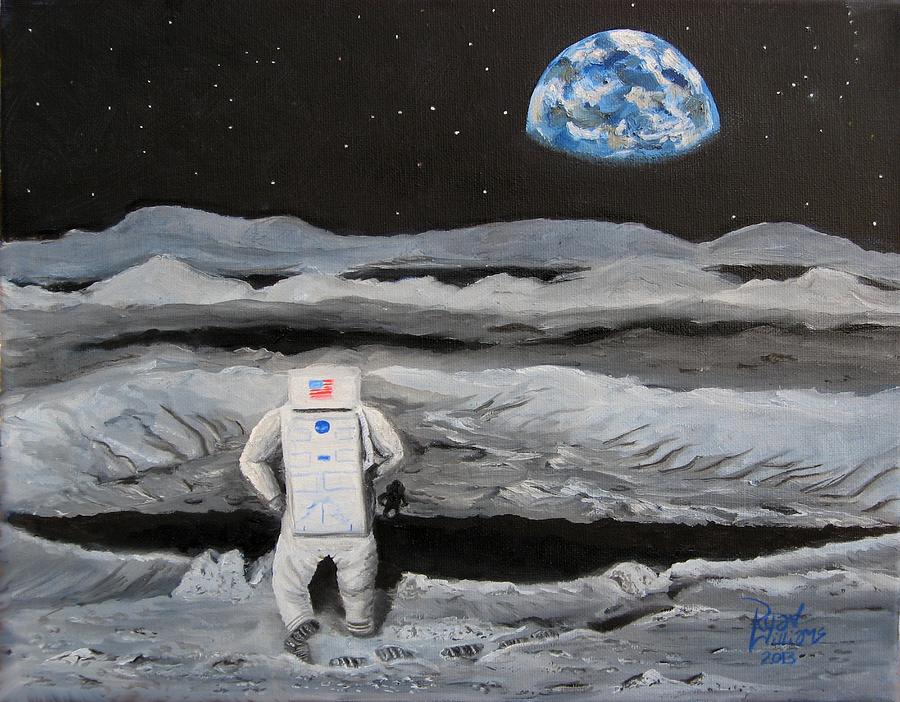 Space Painting - Moonwalker by Ryan Williams