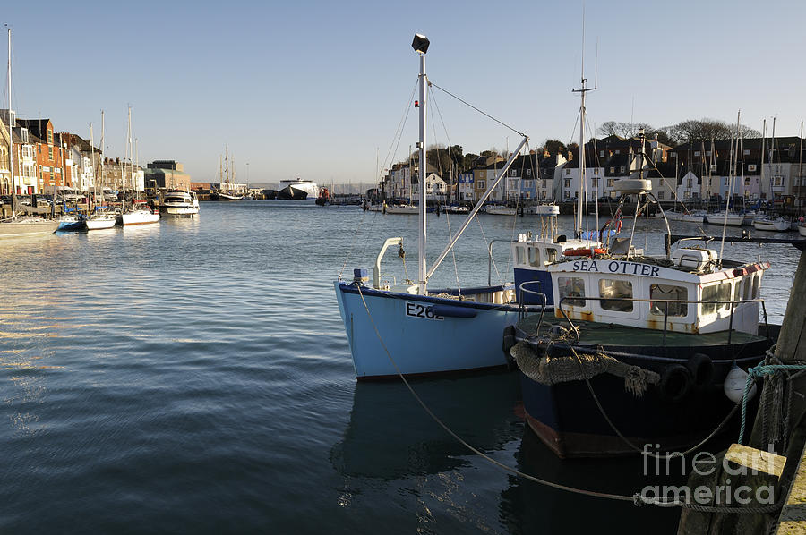 Moored Fishing Boats Photograph by Wendy Wilton