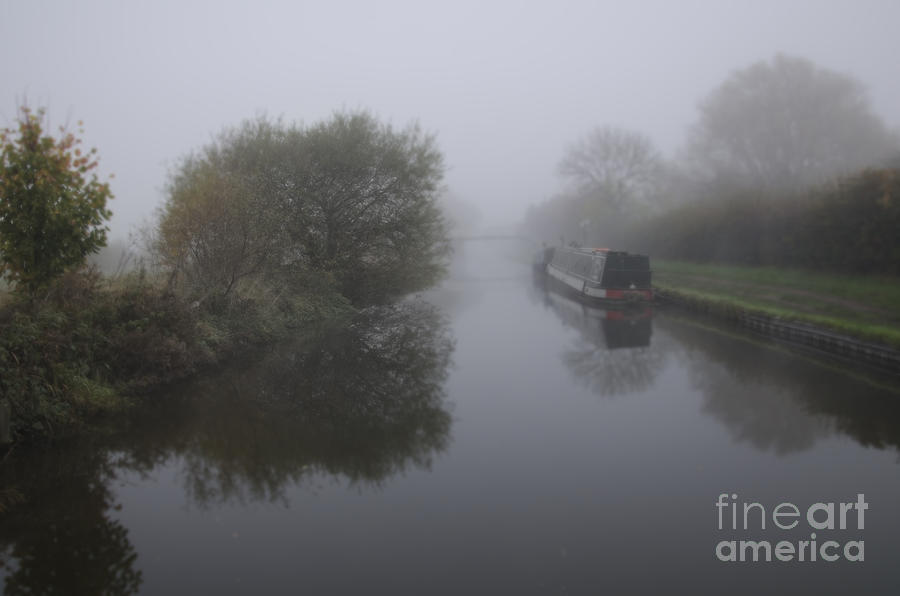 Moored in the mist Photograph by Steev Stamford