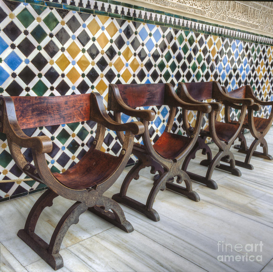 Moorish Tile Work at the Alhambra Photograph by Heiko Koehrer-Wagner