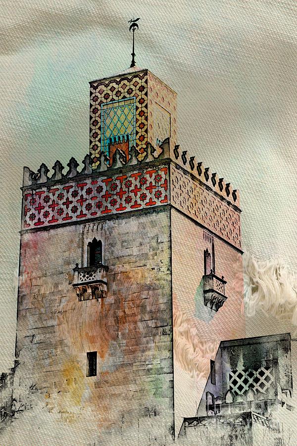 Romanesque Photograph - Moorish Tower by Marcia Lee Jones