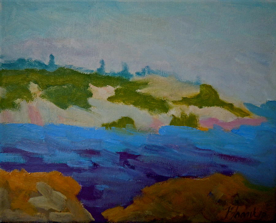 Moose Island - Schoodic Peninsula Painting by Francine Frank