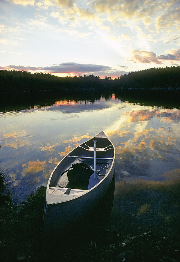 Moose Lake Sunset Photograph by Buddy Mays