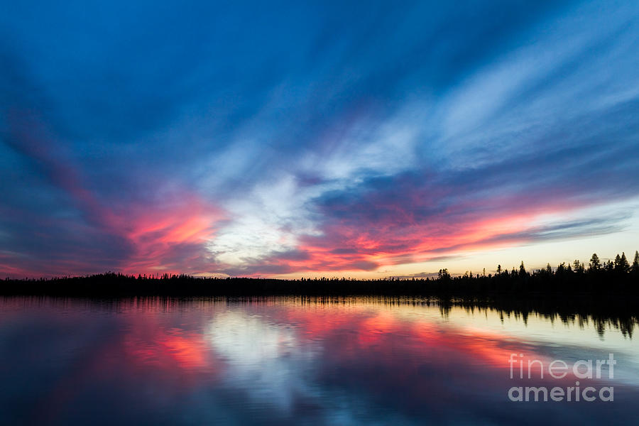 Moose Lake Sunset Photograph by Lori Dobbs