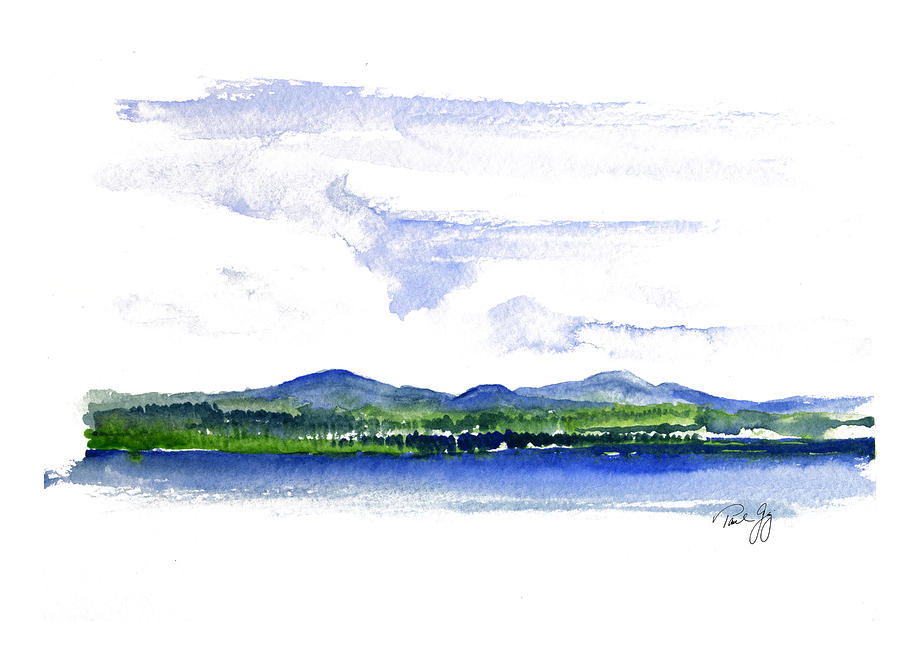 Landscape Painting - Moosehead Lake by Paul Gaj