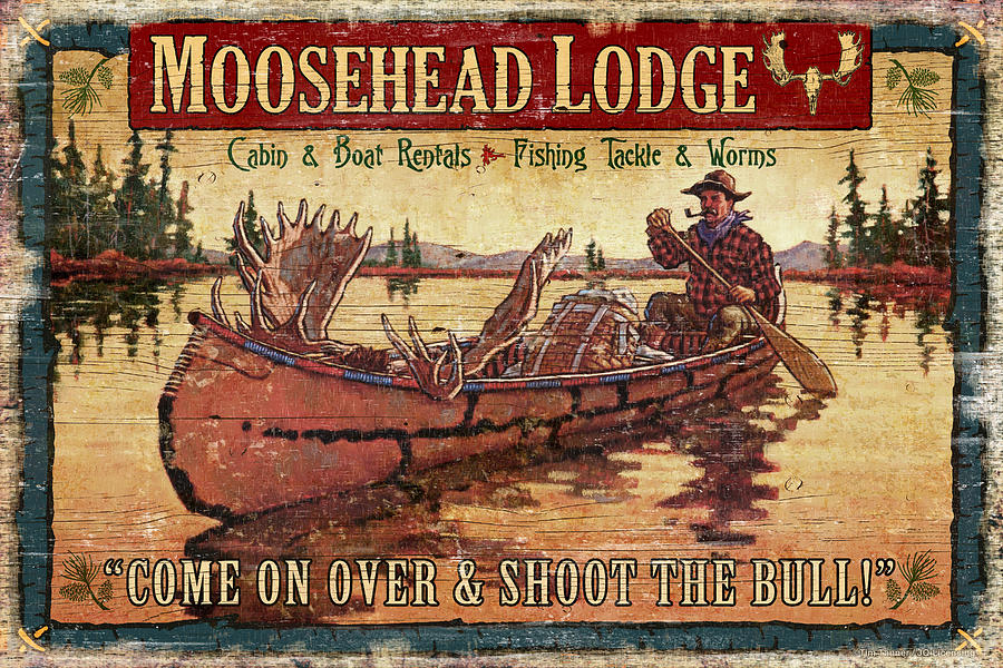 Moosehead Lodge Painting by JQ Licensing