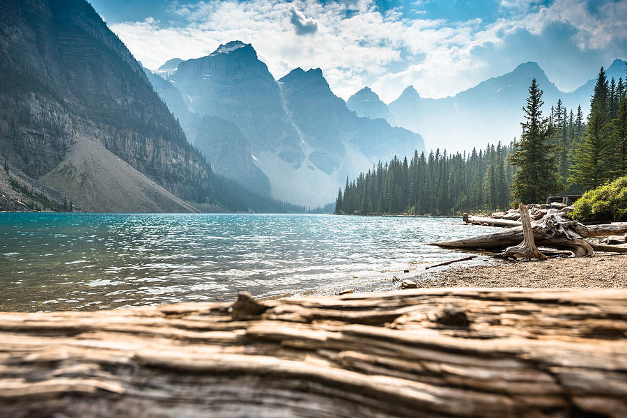 Moraine Lake in Banff National Park - Canada Photograph by Franckreporter