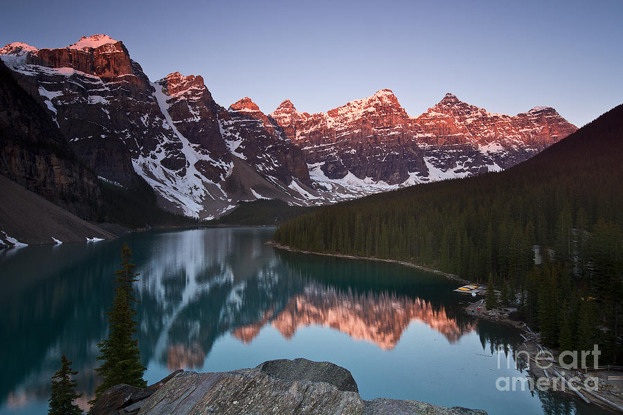 Banff National Park Photograph - Moraine Lake Sunrise by Ivy Ho