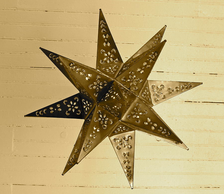 Moravian Star Photograph - Moravian Star by Jessica Beyenhof