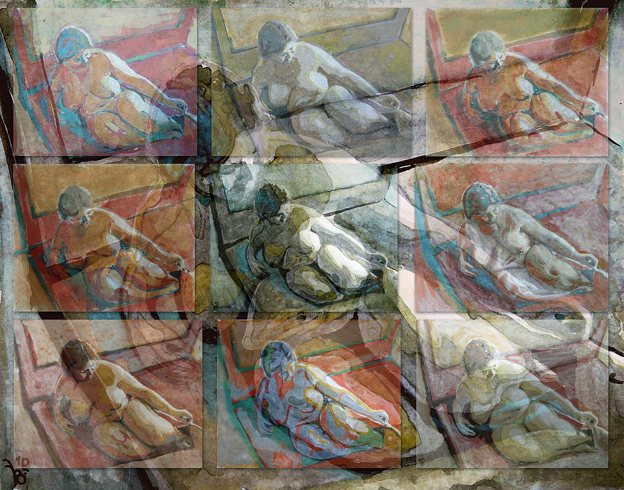Nude Painting - More Act by Florin Birjoveanu