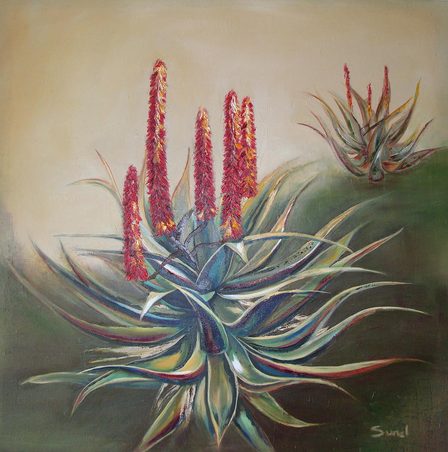 More Aloes Painting by Sunel De Lange
