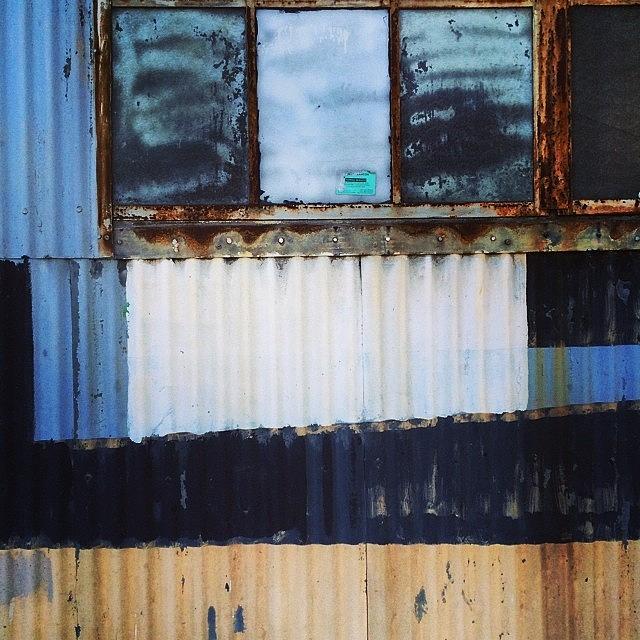Facade Photograph - Corrugated by Tom Parrette